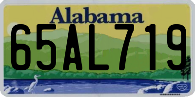 AL license plate 65AL719