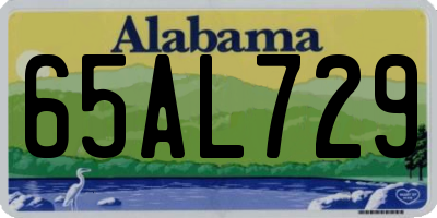 AL license plate 65AL729