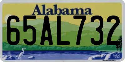 AL license plate 65AL732