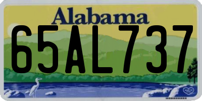 AL license plate 65AL737