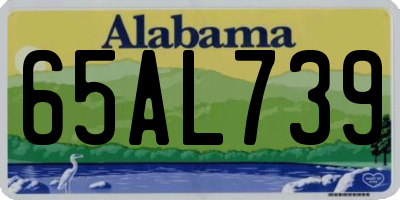 AL license plate 65AL739