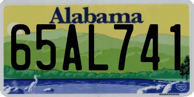 AL license plate 65AL741