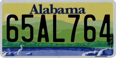 AL license plate 65AL764