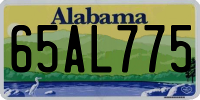 AL license plate 65AL775