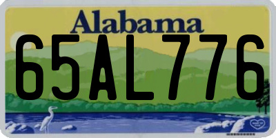 AL license plate 65AL776