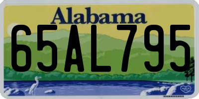 AL license plate 65AL795
