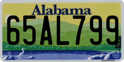 AL license plate 65AL799