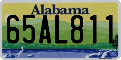 AL license plate 65AL811