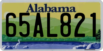 AL license plate 65AL821