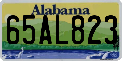AL license plate 65AL823