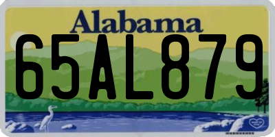 AL license plate 65AL879