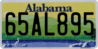 AL license plate 65AL895