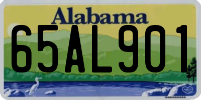 AL license plate 65AL901