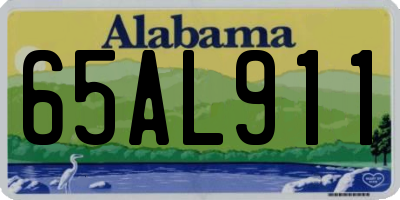 AL license plate 65AL911