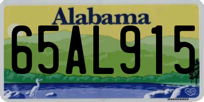 AL license plate 65AL915
