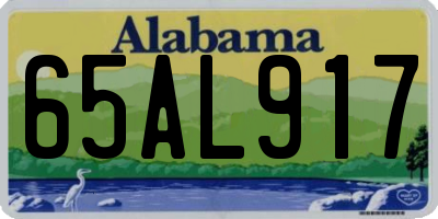 AL license plate 65AL917