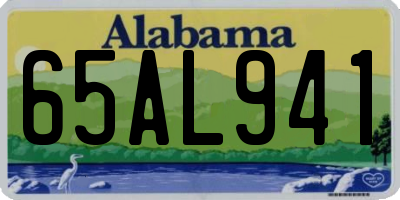 AL license plate 65AL941