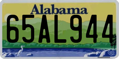 AL license plate 65AL944