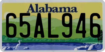 AL license plate 65AL946