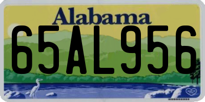 AL license plate 65AL956