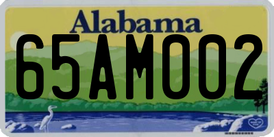 AL license plate 65AM002