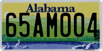 AL license plate 65AM004