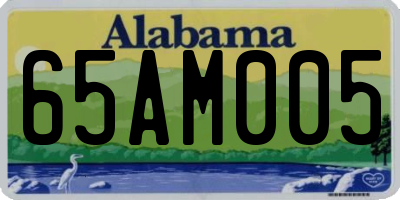 AL license plate 65AM005
