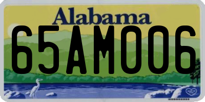 AL license plate 65AM006