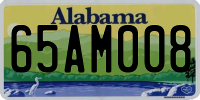 AL license plate 65AM008