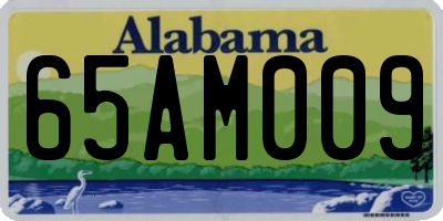 AL license plate 65AM009