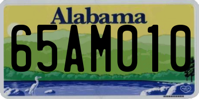 AL license plate 65AM010