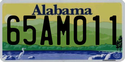 AL license plate 65AM011