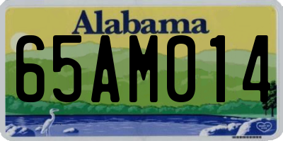 AL license plate 65AM014