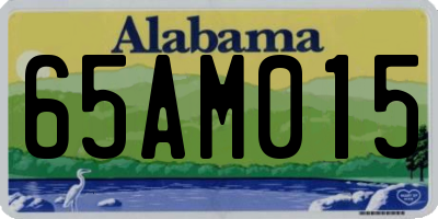 AL license plate 65AM015