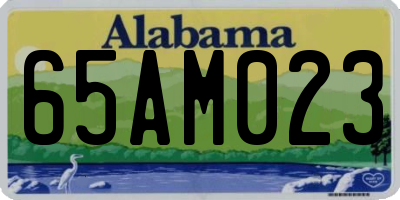 AL license plate 65AM023
