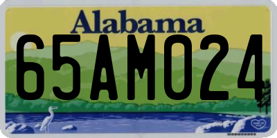 AL license plate 65AM024