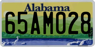AL license plate 65AM028