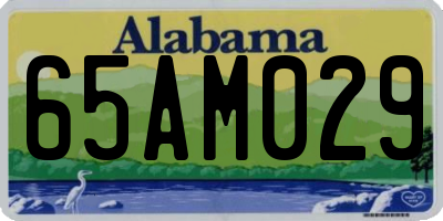 AL license plate 65AM029