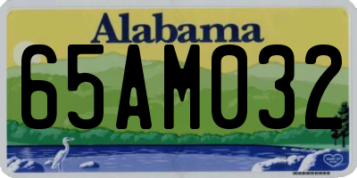 AL license plate 65AM032