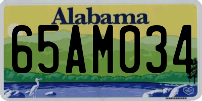 AL license plate 65AM034