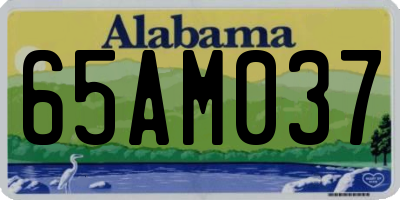 AL license plate 65AM037