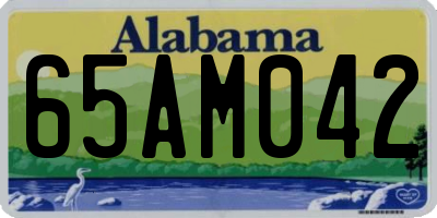 AL license plate 65AM042