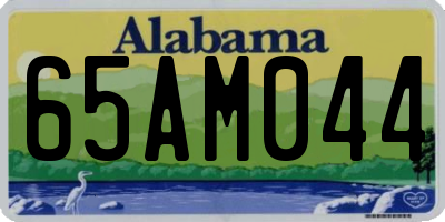 AL license plate 65AM044