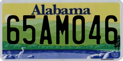 AL license plate 65AM046