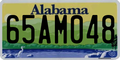 AL license plate 65AM048