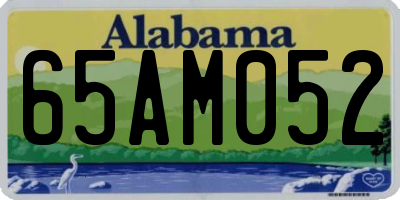 AL license plate 65AM052