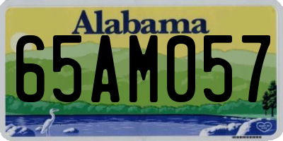 AL license plate 65AM057