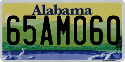AL license plate 65AM060