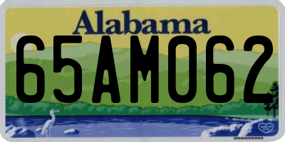AL license plate 65AM062