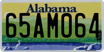 AL license plate 65AM064